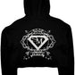 SM Fashion Black Namaste Crop Hoodie