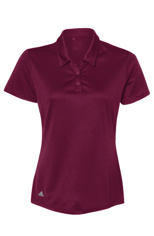 Adidas Womens Performance Maroon Polo