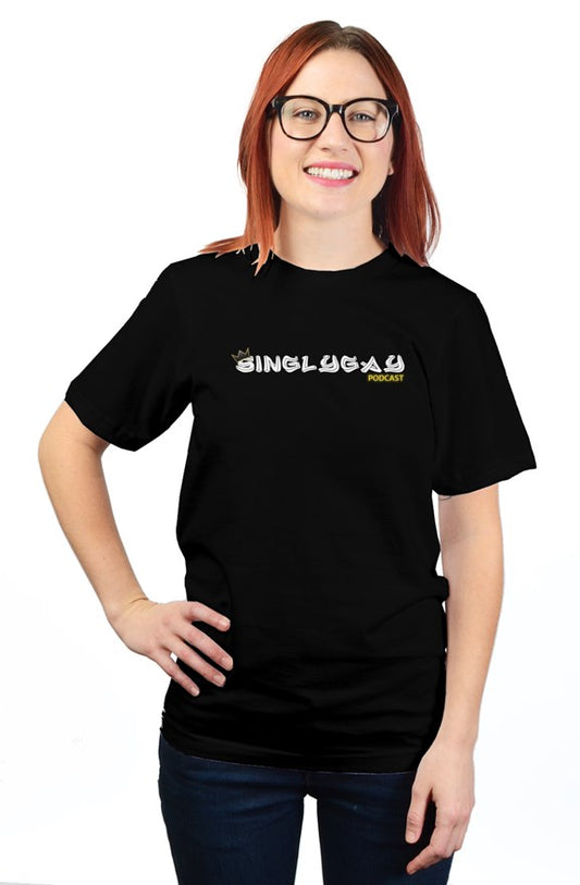 Singly Gay Black Unisex Tee