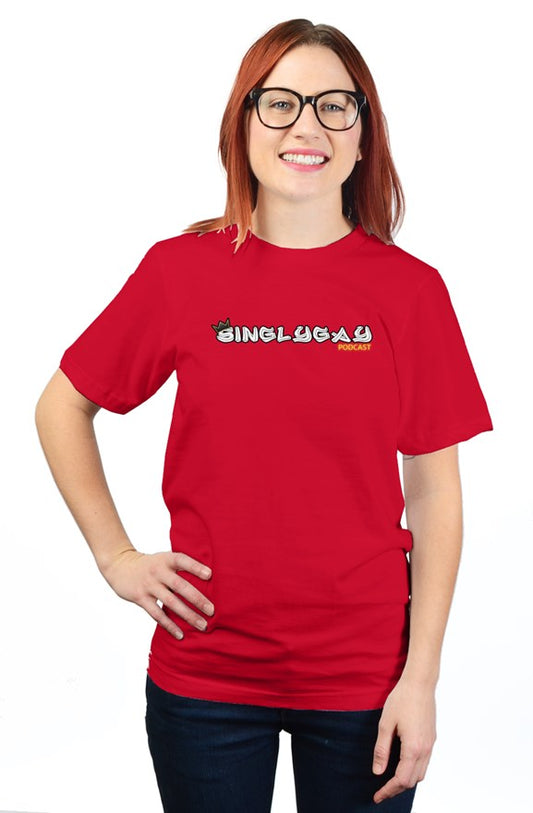 Singly Gay Red Unisex Tee