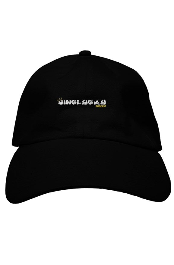 Singly Gay Premium Black Dad Hat
