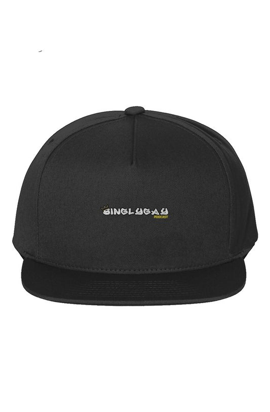 Singly Gay Black Snapback Cap
