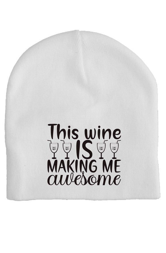 This Wine White Beanie