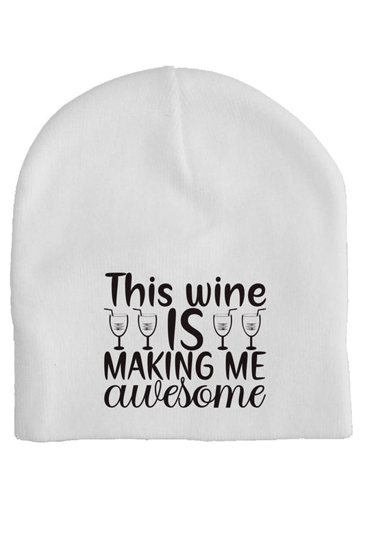 This Wine White Beanie